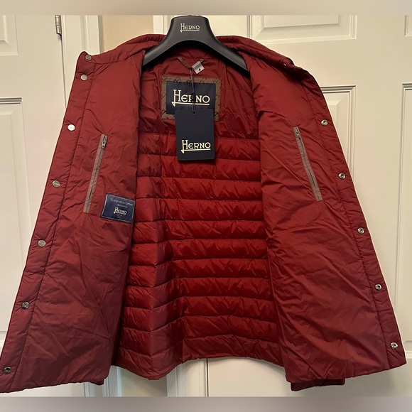 NWTs Herno Men’s Snap-Front Quilted Down Jacket. Sz. 50 - Picture 5 of 7